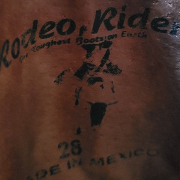 Mex Rodeo Rider Yellow Long Quill Ostrich 11.5 D - Picture 6 of 8